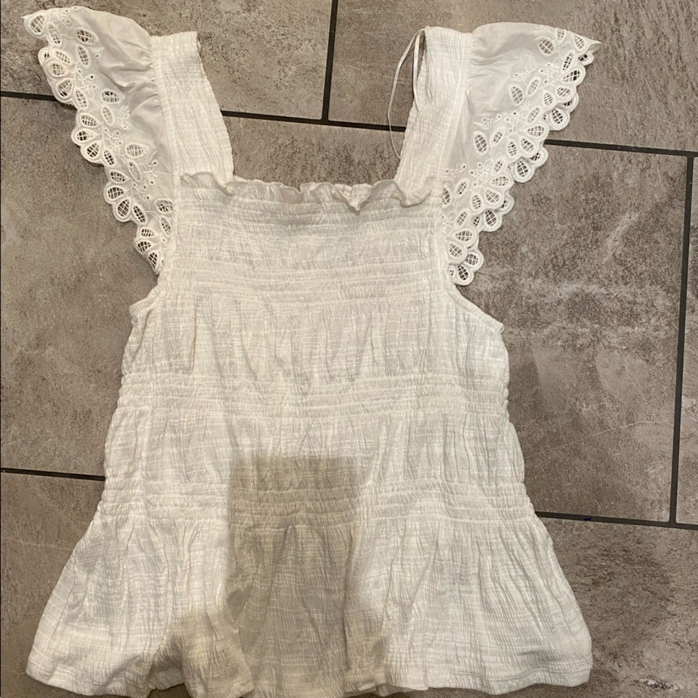 White lace top
